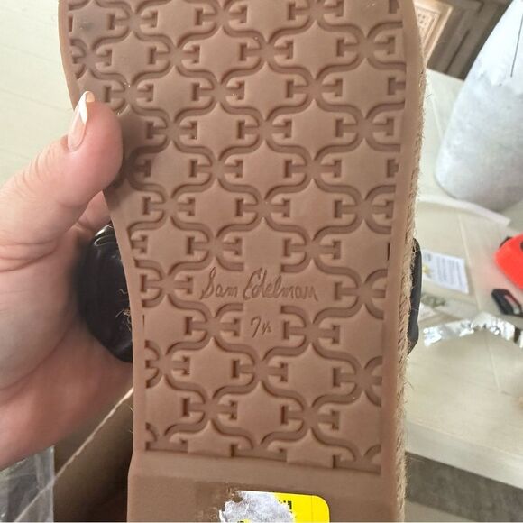 Sam Edelman Kevin Black Strappy Ankle Tie‎ Sandals 7.5 NWOB - Picture 8 of 8